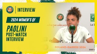 Paolini Quarterfinal postmatch interview  RolandGarros 2024 [upl. by Cirre]