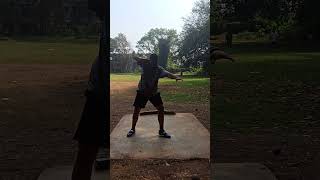 Shot put throw technique shot put throw training [upl. by Nahsaj]