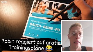 REAKTION  Robin reagiert und bewertet 2 Trainingspläne von einer bekannten FitnessstudioKette [upl. by Inami]