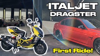 Riding the ITALJET DRAGSTER for the First Time [upl. by Iatnohs]