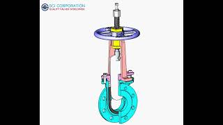 Knife Gate Valves Animation 3D [upl. by Herrmann748]