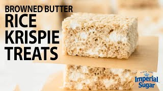 How to Make Brown Butter Rice Krispie Treats [upl. by Adnilam]