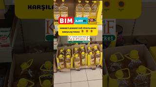 Bim ŞokA101 ve Tarım Market Yağ Fiyat instagram keşfet shorts fyp ankara reels reklam değil [upl. by Aynuat]