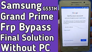 🔓Samsung G531H Frp Bypass Without PC Final Solution 2023✅MobileSolution360 [upl. by Ruder]