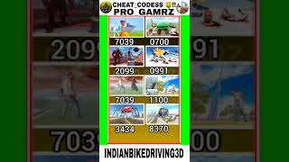 ALL SCHEATCODESS🤑 INDIAN BIKE DRIVING 3D GAME NEW UPDATE 🔥💯ibd3dnew gaming shorts [upl. by Livvyy]