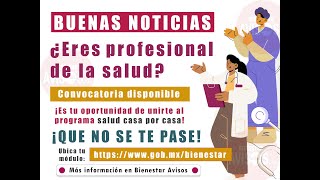 ¿Eres estudiante o profesional en medicina o enfermería convocatoria para el personal médico [upl. by Enrika487]