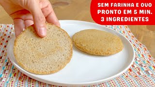 SUBSTITUA O PÃO em 5 MIN  SEM FARINHA POUCOS CARBOIDRATOS  Fácil Rápido e Saudável [upl. by Nichols]