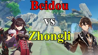 Beidou VS ZhongLi BossNo hit [upl. by Cohlier]