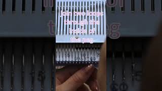 How to cast off on a knitting machine knitting knitstagram handmade knittingmachine [upl. by Idarb]