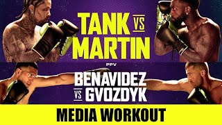 Gervonta Davis vs Frank Martin • MEDIA WORKOUT • LIVE at MGM Vegas TankMartin BenavidezGvozdyk [upl. by Whitebook]