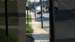 Train smashes into truck on North Carolina railway crossing [upl. by Llerad430]