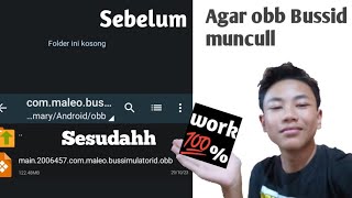 Cara Agar Obb Bussid Muncul Di Zarchiver  Cara Efektif Dan Mudah Work 💯 [upl. by Robinetta]