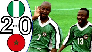 Nigeria vs MoroccoNigeria vs Morocco AFCON 2000 All Goals amp Highlights [upl. by Esilrahc]