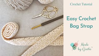 Super Easy Crochet Strap for Bag  Crochet Tutorial [upl. by Aneetsirhc349]