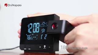 Oregon Scientific  Classic Dualalarm Projection Clock  RM308PX Usage video [upl. by Nrol]