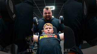 Eddie Hall’s kid is that Strong shorts fitness [upl. by Aryamo]