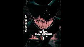 Ink Demon Vs Sukunas Fingers edit alightmotion bendyandthedarkrevival jujutsukaisen [upl. by Maxie329]