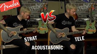 Acoustasonic Strat VS Tele Which one is better [upl. by Fleece]