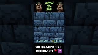 Hanuman ji pixelart 💪🚩  minecraft hanumanji shorts pixelart [upl. by Ettenna]