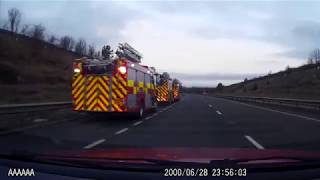 A tragic accident on the A69 motorway at Throckley Newcastle upon Tyne [upl. by Wylie230]