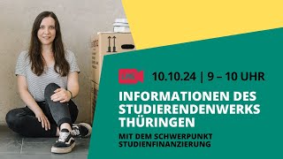 Informationen des Studierendenwerks Thüringen Wohnen Finanzieren Kultur [upl. by Sondra54]