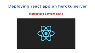 Deploying react application on heroku server with environmental variables  React JS tutorials [upl. by Mirabelle]