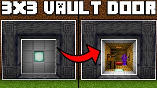 🦅 Minecraft Bedrock 119  EASIEST 3x3 VAULT DOOR TUTORIAL [upl. by Innad]