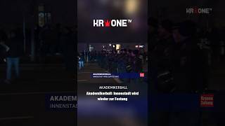 Akademikerball Innenstadt wird wieder zur Festung news  kronetv [upl. by Nelrah664]