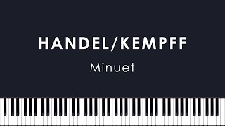 HandelKempff Minuet in G minor HWV 434 Buniatishvili [upl. by Brodench]