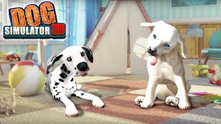 Jugando Dog Simulator 3D Games  Playing Dog Simulator 3D Games [upl. by Yehtomit653]