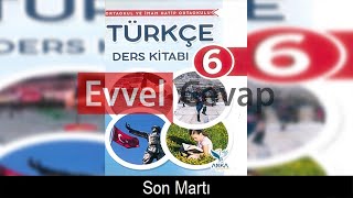 Son Martı Metni Etkinlik Cevapları 6 Sınıf Türkçe [upl. by Zizaludba]