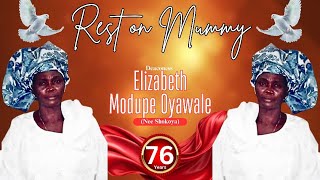 FUNERAL SERVICE OF DEACONESS ELIZABETH MODUPE OYAWALE [upl. by Maltzman138]