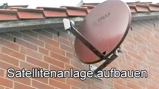 Satellitenfernsehen installieren – DVBS anschließen  Satellitenanlage verkabeln  Aufbau [upl. by Aniret]