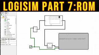 Logisim part 7ROM [upl. by Aeslek]