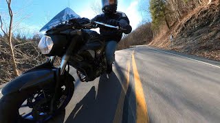 Yamaha FZ07 Tears Up Twisty Road [upl. by Idisahc228]