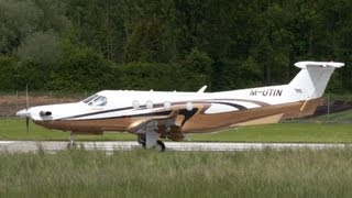 Pilatus PC12 MUTIN Take Off  Bern Airport [upl. by Leirej781]