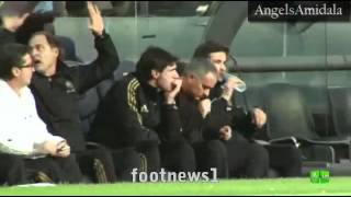 Jose Mourinho Show VS Barcelona Away  Barcelona  Real Madrid 12 21042012 [upl. by Inwat]