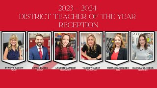 Claremore Public Schools 20232024 District Teacher of the Year Reception [upl. by Leiruh]