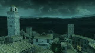 Assassins Creed II  Tuscany Rooftops Ambiance music townsfolk birds crickets [upl. by Nwahser378]