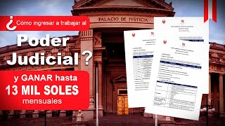 ¿Cómo postular al PODER JUDICIAL Guía para entrar a trabajar al PJ del Perú [upl. by Doone]