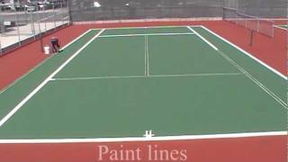 Tennis Court Resurfacing by Trueline [upl. by Amoeji241]