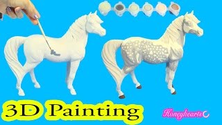 DIY Breyer 3D Paint by Number Dappled Grey Resin Pony Do It Yourself Painting Kit Review [upl. by Eivol]