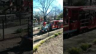 Chance Rides CP Huntington 2ft gauge train at Pullen Park Raleigh NC 352023 [upl. by Novyaj]