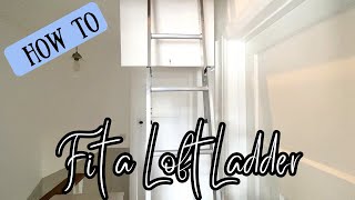 How to Fit a Loft Ladder  3 section ladder [upl. by Atwekk468]