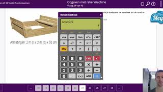 Examentraining Rekenen 2F Examen 1617 deel 3 vraag 2227 [upl. by Yekram]