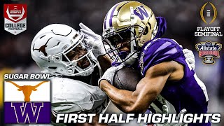 Sugar Bowl HALFTIME HIGHLIGHTS Texas Longhorns vs Washington Huskies  ESPN College Football [upl. by Nalyt734]