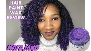 Mofajang PURPLE Hair Paint Wax Review  Ombre On Natural Hair [upl. by Timofei]