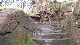 Intriguing 12th century steps of Jobs Ferry across Mersey from Eastham Wirral to Liverpool England [upl. by Haidebez296]