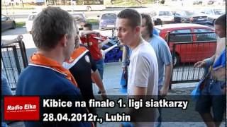 Kibice Cuprum Mundo i Stali Nysa na finale 1 ligi siatkarzy [upl. by Nilauqcaj]