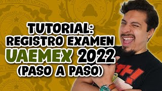 TUTORIAL Registro Examen UAEMEX PASO A PASO [upl. by Susy]